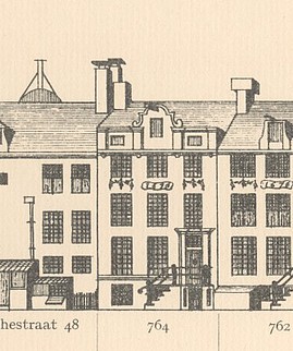 Keizersgracht 764 Tekening Caspar Philips