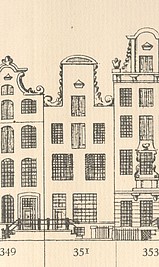 Keizersgracht 351, Tekening Caspar Philips