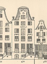 Keizersgracht 470,Tekening Caspar Philips