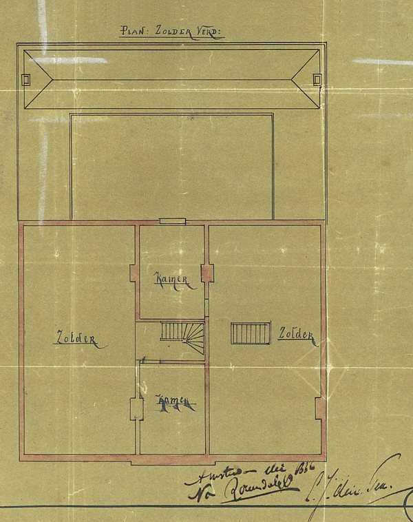 Keizersgracht 507 - 511 1886 zolder SAA