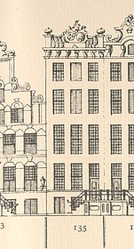 Keizersgracht 135, Tekening Philips Caspar