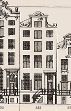 Herengracht 555, Tekening Caspar Philips