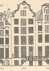 Keizersgracht 722 Tekening Caspar Philips