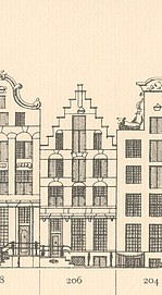 Keizersgracht 206 Tekening Caspar Philips