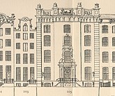 Keizersgracht 105, Tekening Caspar Philips