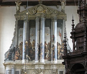 Nieuwe kerk orgel gesloten hoofdwerk