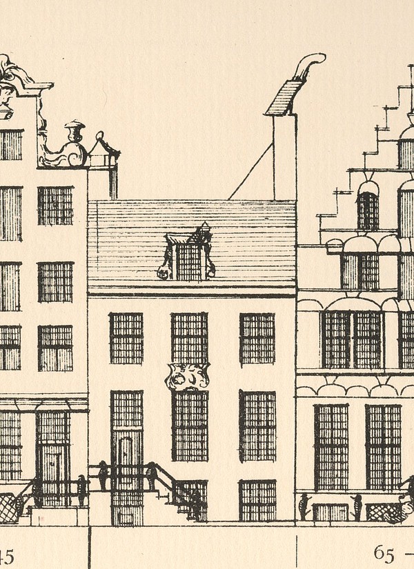 Keizersgracht 63, tekening Caspar Philips