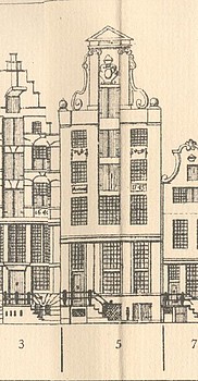 Herengracht 5 tekening Caspar Philips