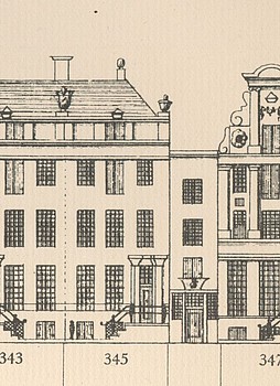 Keizersgracht 345, Tekening Caspar Philips