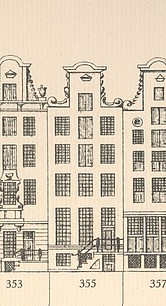 Keizersgracht 355, Tekening Caspar Philips