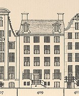 Keizersgracht 409, Tekening Caspar Philips