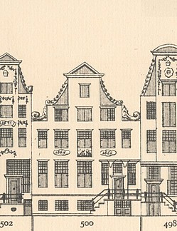 Keizersgracht ,Tekening Caspar Philips