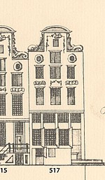 Herengracht 517, Tekening Caspar Philips