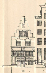 Keizersgracht 90, Tekening Caspar Philips