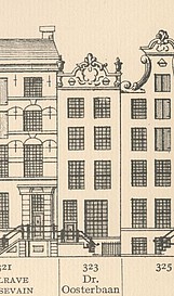 Keizersgracht 323, Tekening Caspar Philips