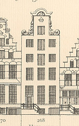 Keizersgracht 268 Tekening Caspar Philips