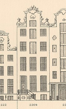 Keizersgracht 220b, Tekening Caspar Philips