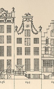 Herengracht 244, tekening Caspar Philips