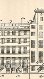 Keizersgracht 476,Tekening Caspar Philips