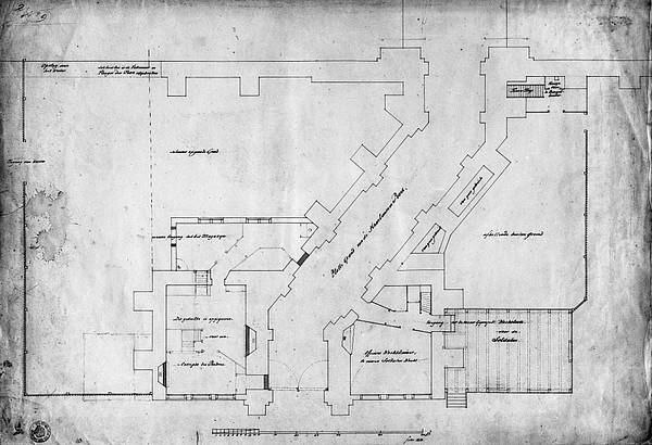 Poort 4 1813 tekening platte grond poort Hart SAA