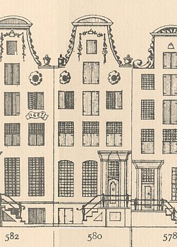 Keizersgracht 580 Tekening Caspar Philips