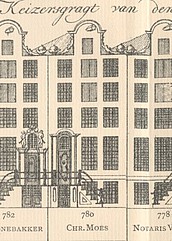 Keizersgracht 780 Tekening Caspar Philips