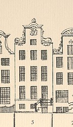 Keizersgracht 5 tekening Caspar Philips