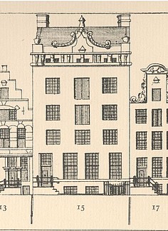 Keizersgracht 15 tekening Caspar Philips