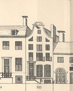 Herengracht 5, Tekening Caspar Philips