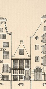 Keizersgracht 423 ,Tekening Caspar Philips