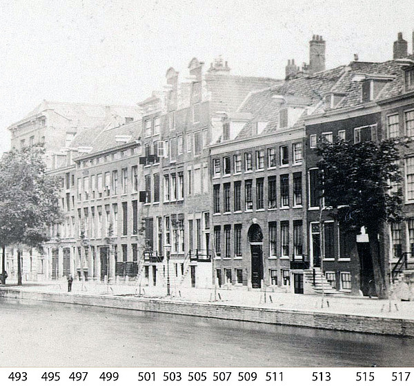 Keizersgracht 515 493-517 oude num 1870