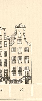 Herengracht 33 tekening Caspar Philips