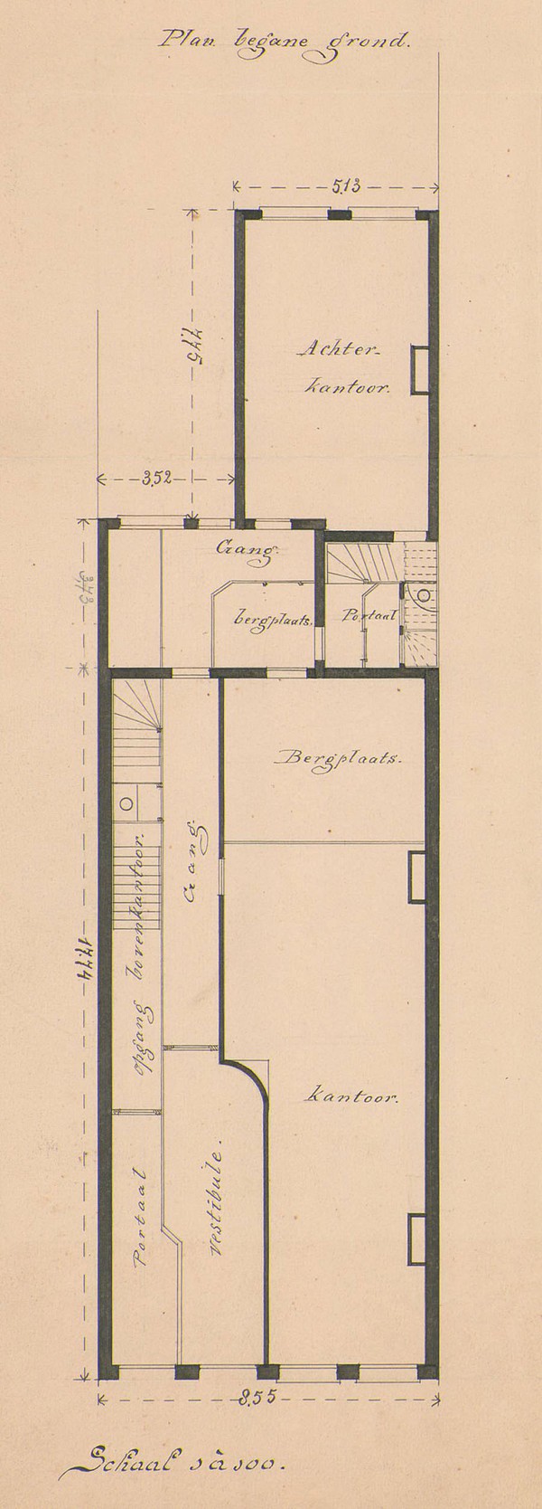 Herengracht 248 GEND t191-3-1 NAI platte gr begane gr