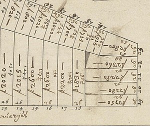 Uitgiftekaart 1665 Herengracht Amstel Amstelstraat