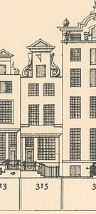 Herengracht 315, Tekening Caspar Philips