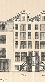 Keizersgracht 745, Tekening Caspar Philips