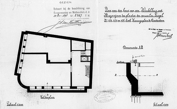 Singel 472-476 Bouwtekening 3 SAA