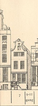 Herengracht 7 tekening Caspar Philips