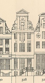 Keizersgracht 328, Tekening Caspar Philips