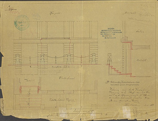 Herengracht 474 bouwtekening 1881 SAA