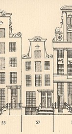 Herengracht 57 tekening Caspar Philips