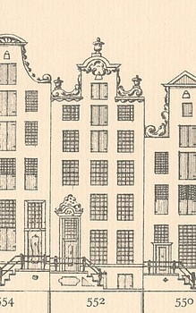 Keizersgracht 552 Tekening Caspar Philips