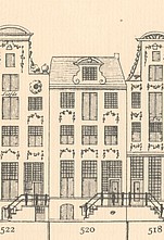 Keizersgracht 520 Tekening Caspar Philips