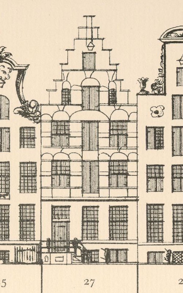 Keizersgracht 25 tekening Caspar Philips