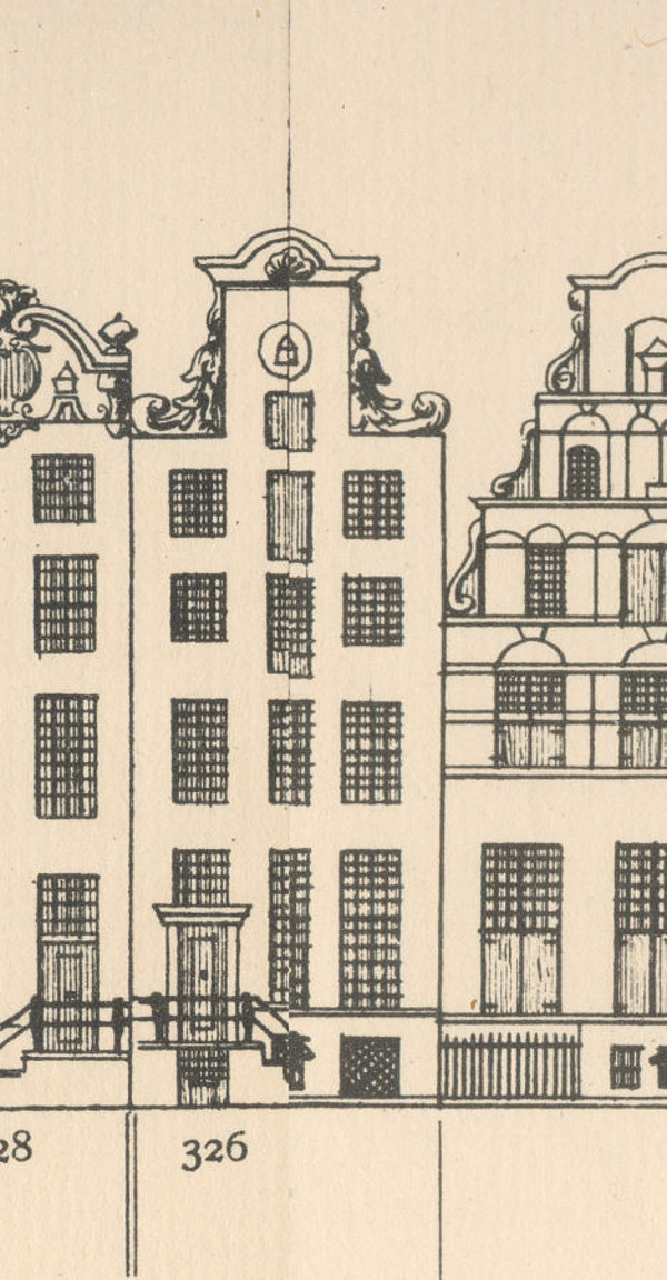 Herengracht 326 , Tekening Caspar Philips