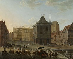 Nieuwe stadhuis van Amsterdam in aanbouw