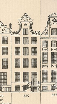 Keizersgracht 325, Tekening Caspar Philips