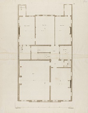 Herengracht 412 plattegrond bel. Vingboons