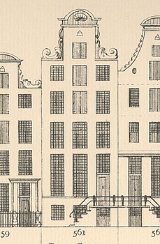 Keizersgracht 561, Tekening Caspar Philips