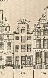 Keizersgracht 122, Tekening Caspar Philips